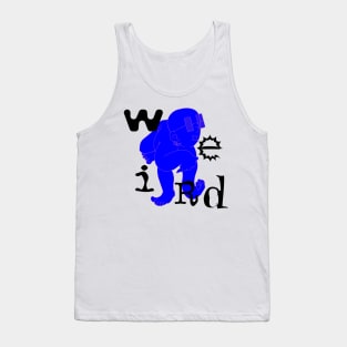 WeiRd Blue Tank Top